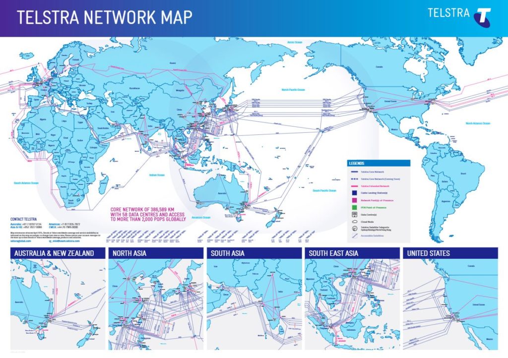 Telstra Network Map