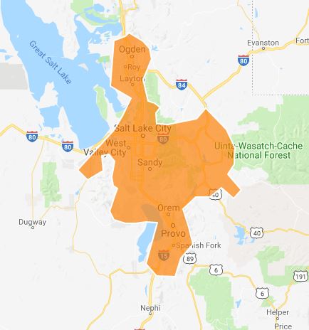 Utah Broadband Coverage Map