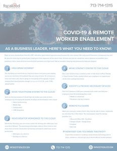 Covid-19 and Remote Worker Enablement- Focalized Networks