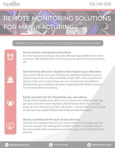 Remote Monitoring Solutions for Manufacturing-Focalized Networks