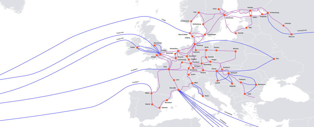 Arelion Europe Network Map
